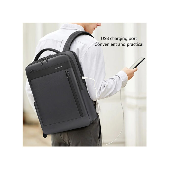 COOLBELL CB-8277 180 Degree Opening Men Business Backpack for 15.6-inch Laptop with USB Charging Port - Image 8