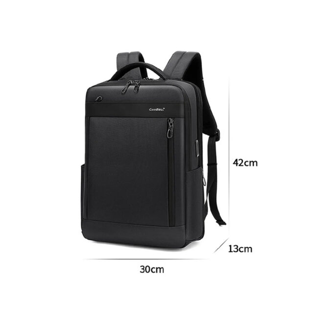 COOLBELL CB-8277 180 Degree Opening Men Business Backpack for 15.6-inch Laptop with USB Charging Port - Image 9